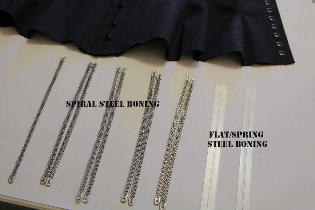 What is the difference between spiral steel boning and flat steel boning