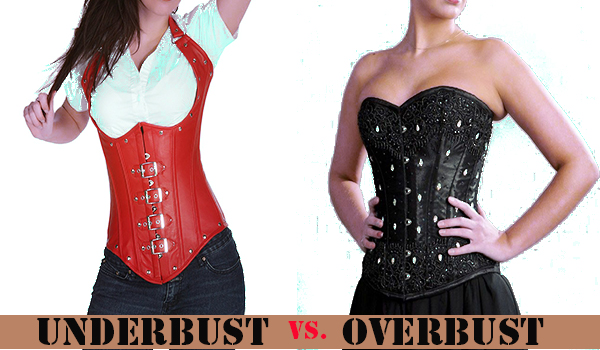 underbust and overbust corset